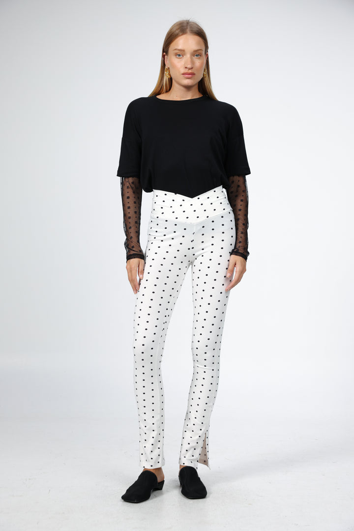 Song White Dots Leggings