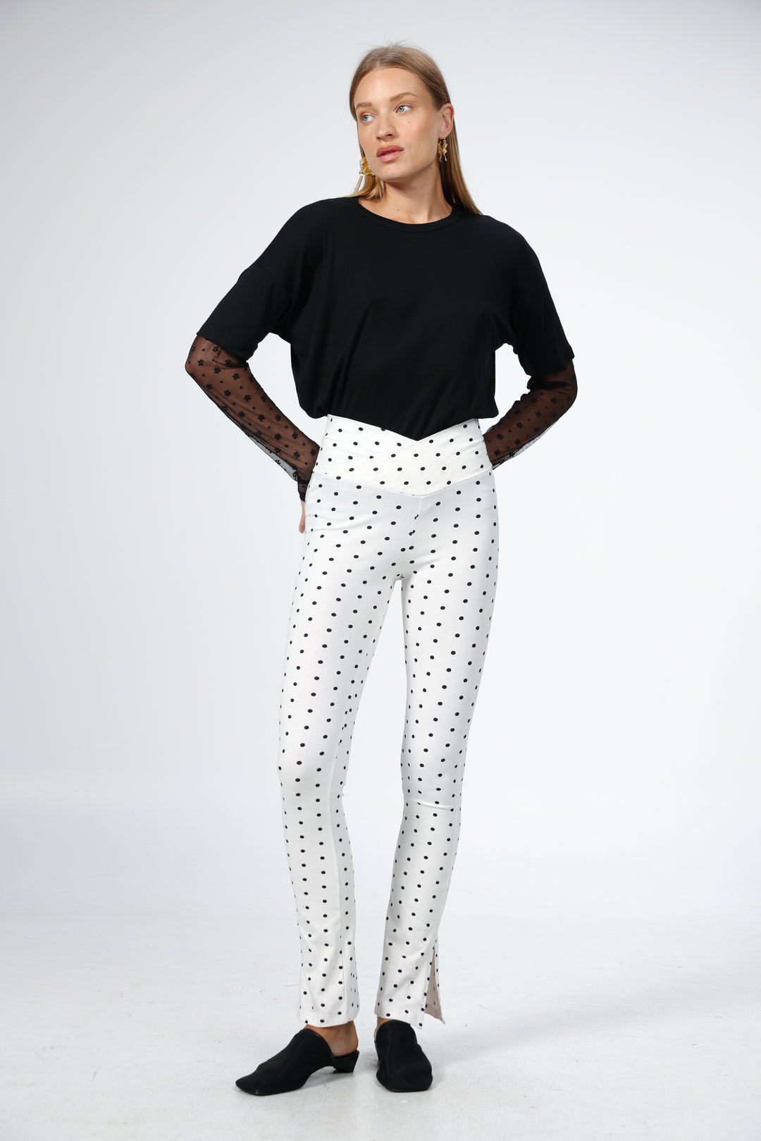 Song White Dots Leggings