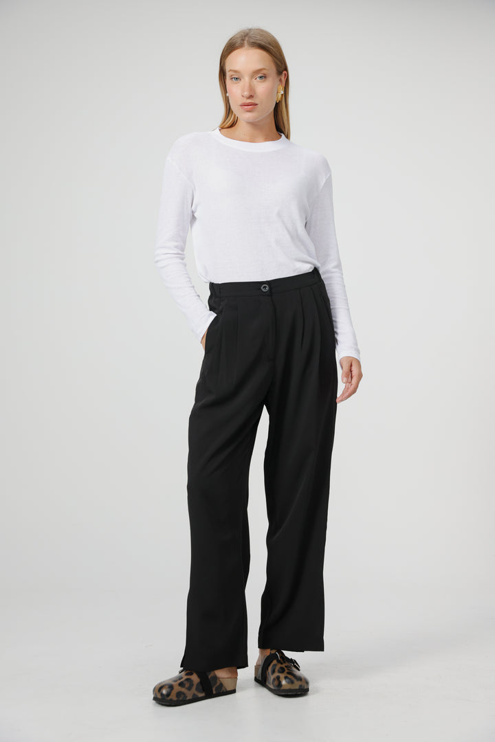 Clean03 Rib White Shirt