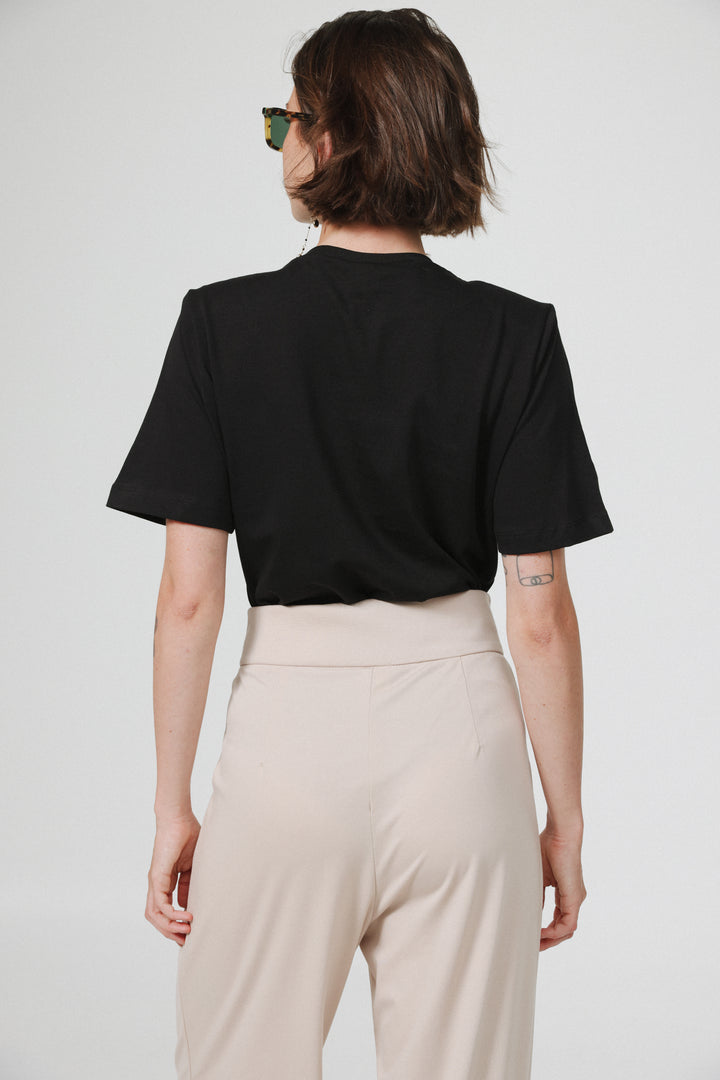 Desk Black Padded Bodysuit