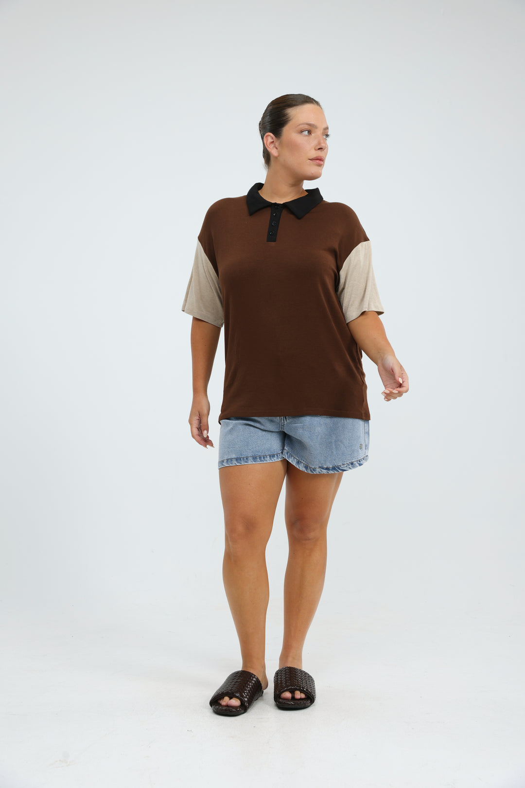 Friend Brown Polo T-Shirt