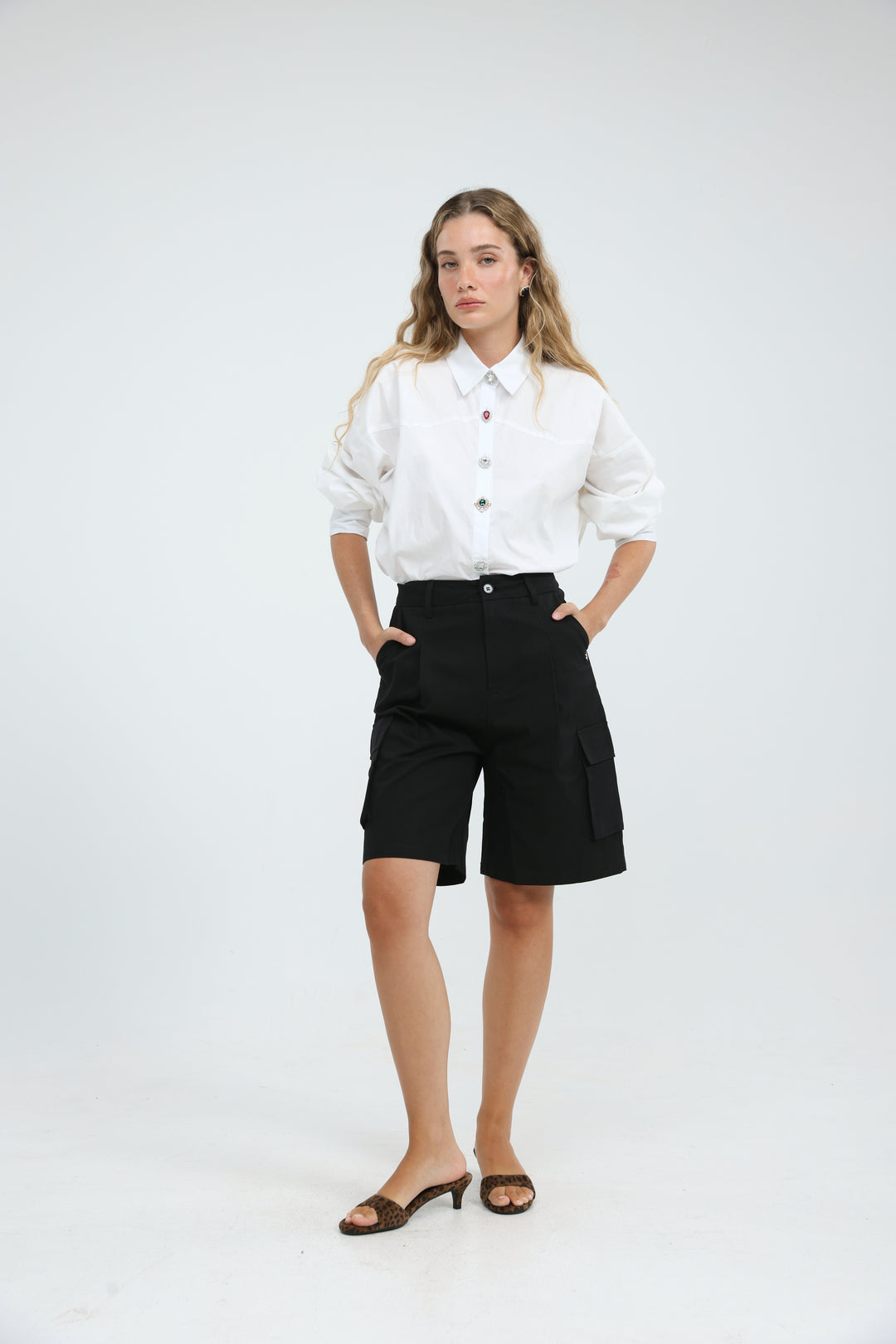 Synergy White Buttoned Shirt