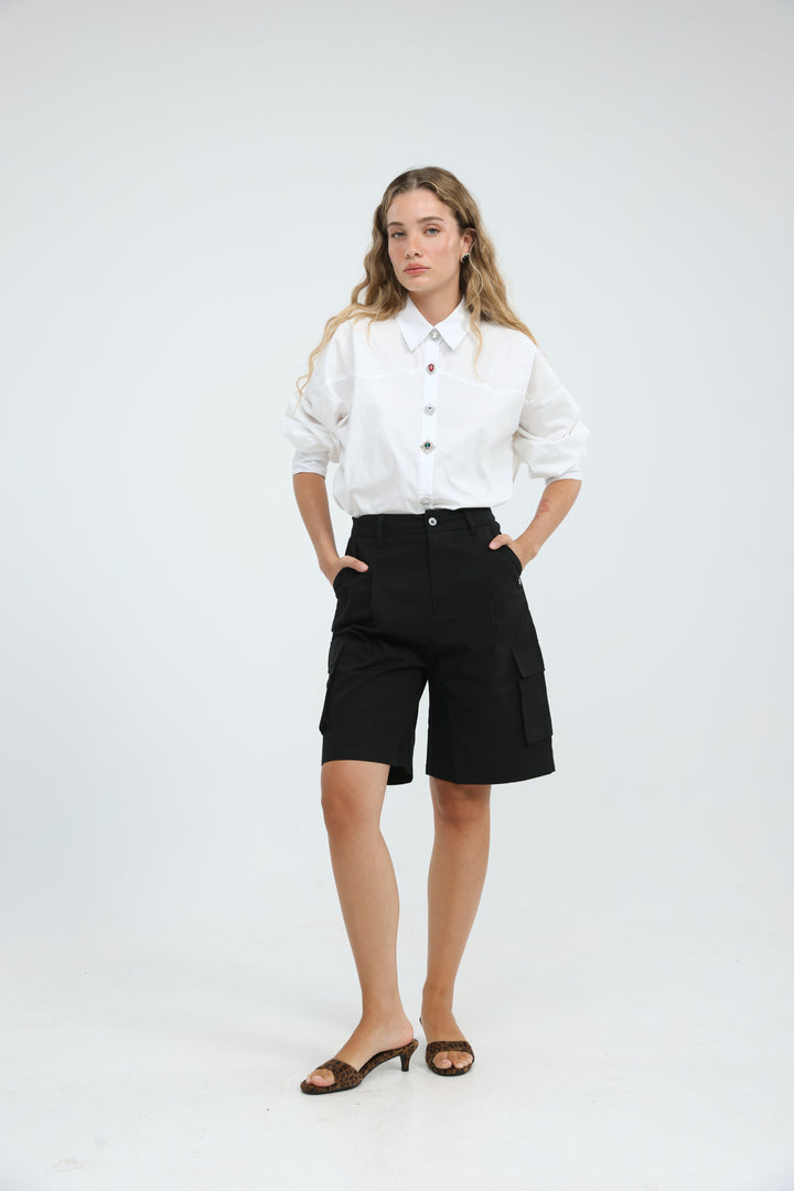 Synergy White Buttoned Shirt