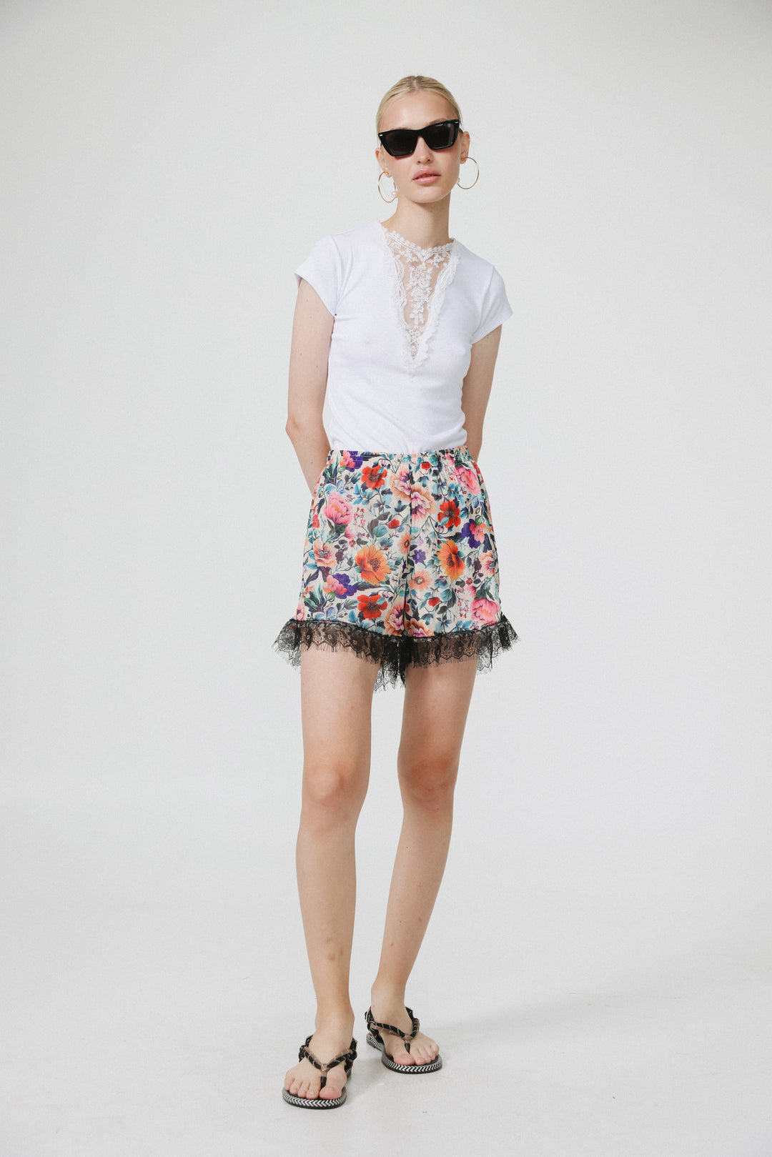 Rise Floral Shorts