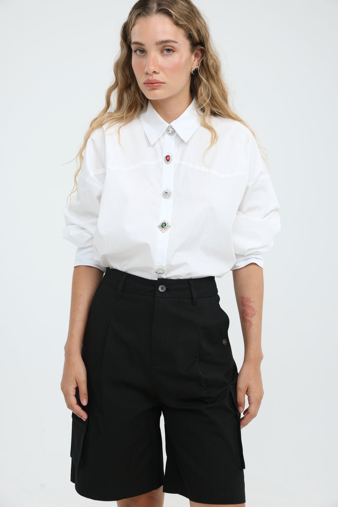 Synergy White Buttoned Shirt