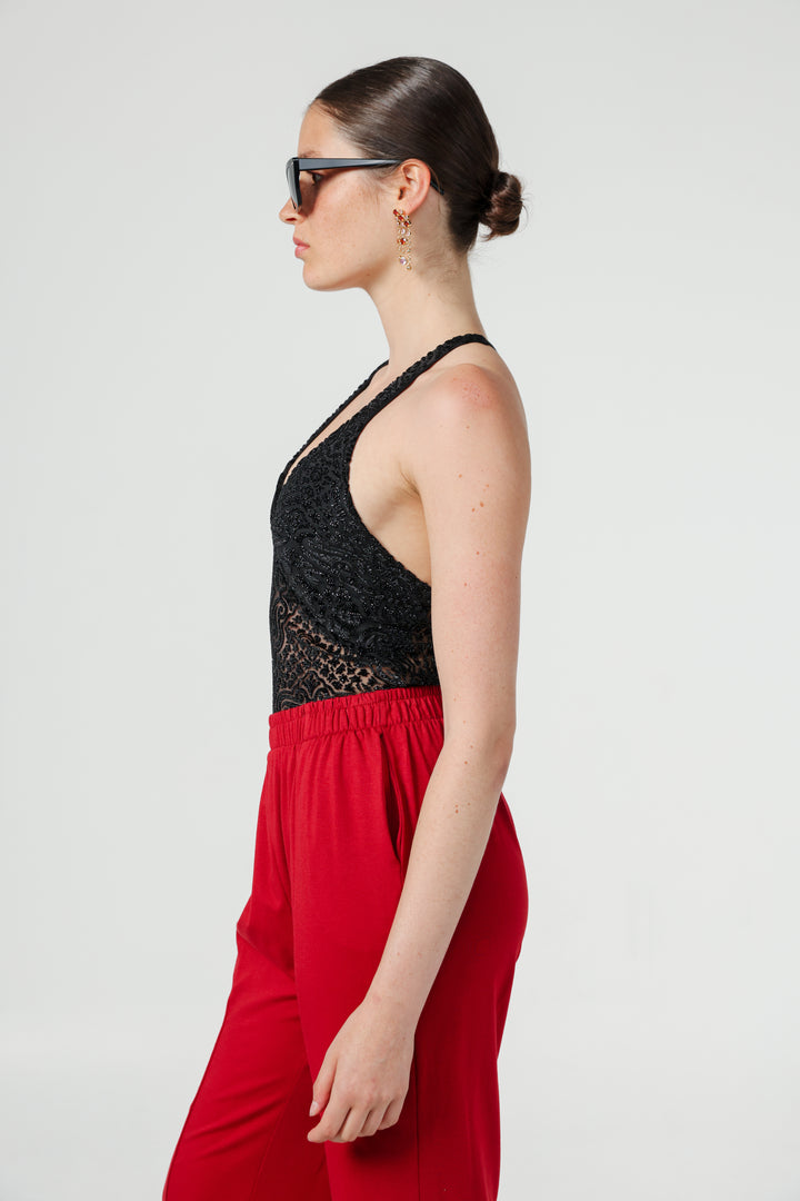 Macaron Black Bodysuit