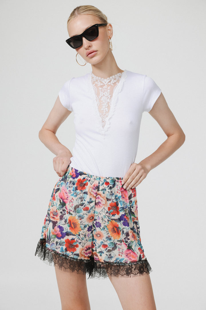 Rise Floral Shorts