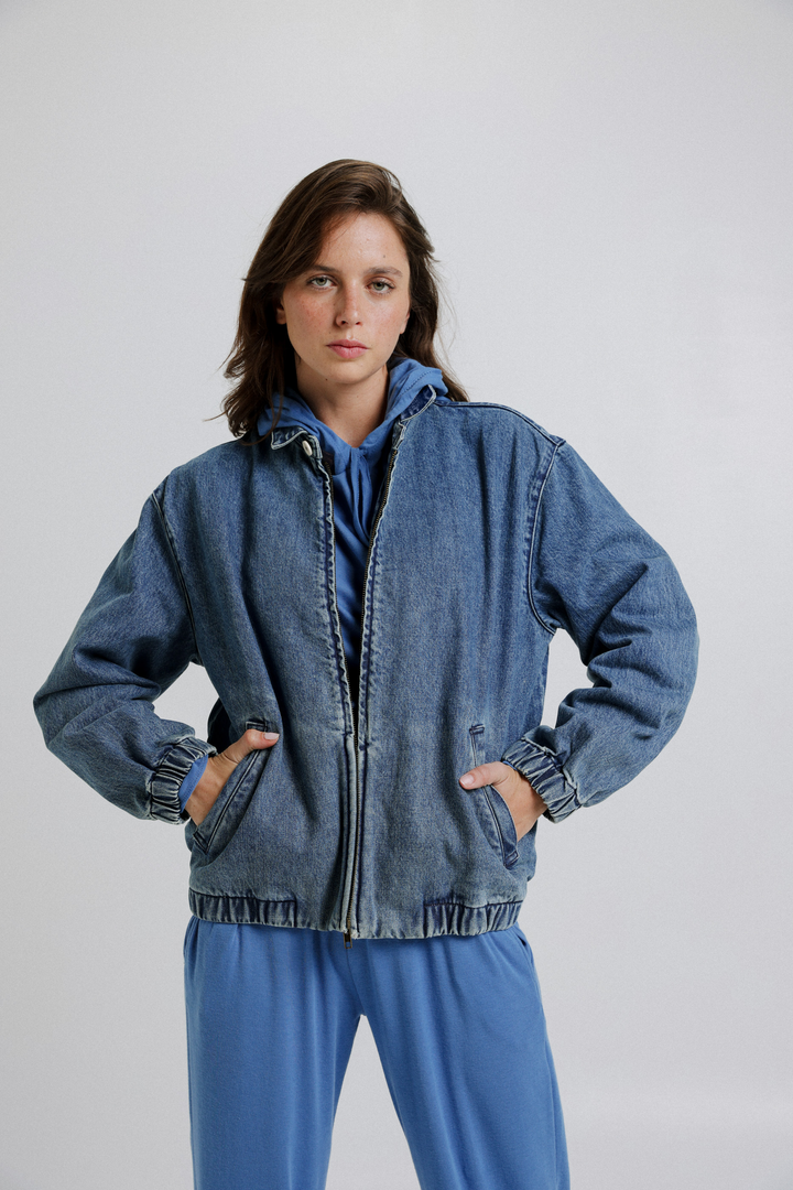 EE Team Denim Bomber