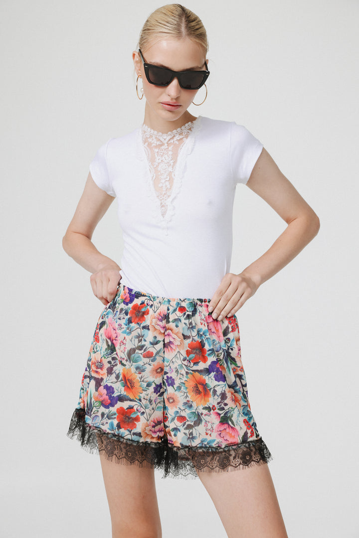 Rise Floral Shorts