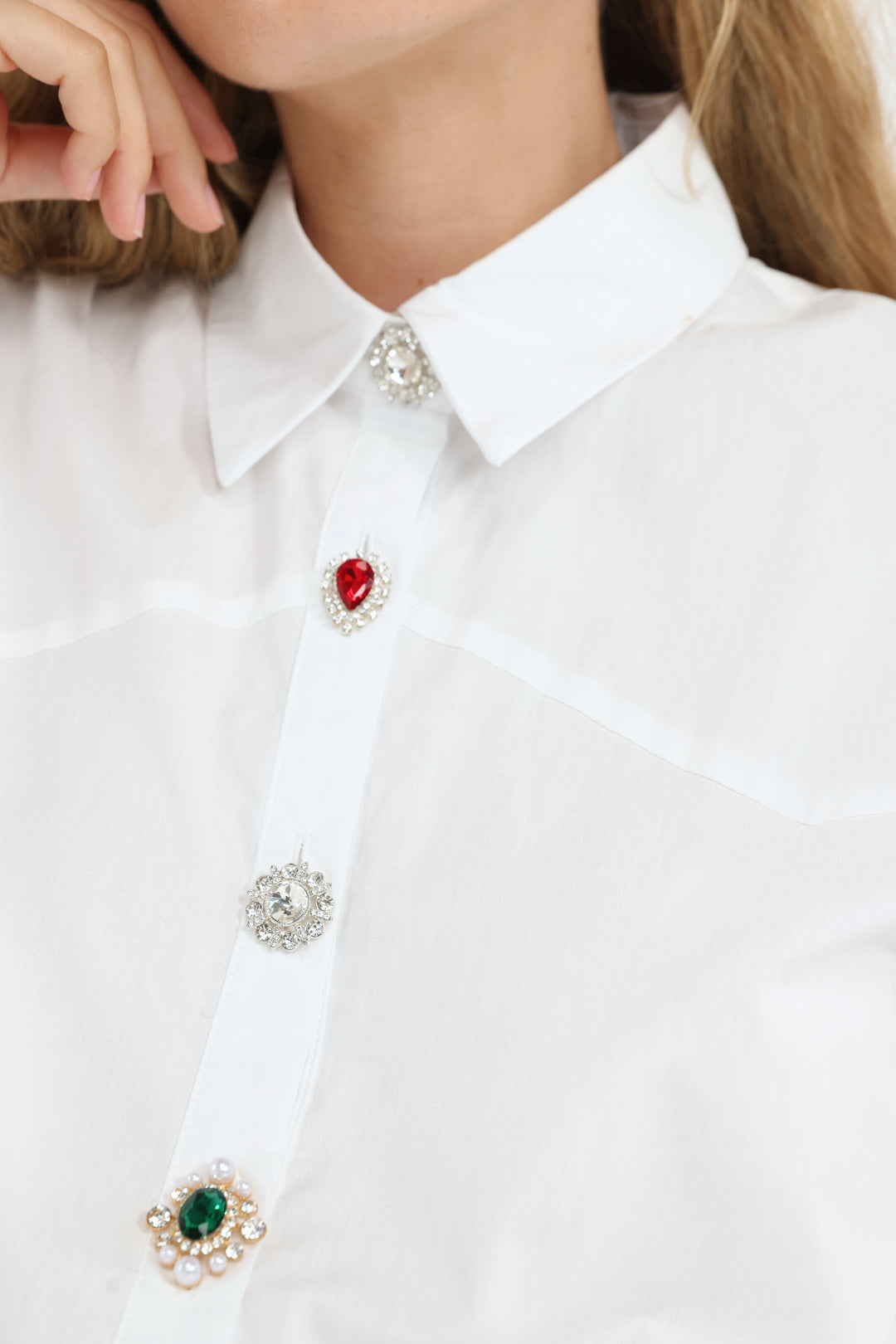 Synergy White Buttoned Shirt