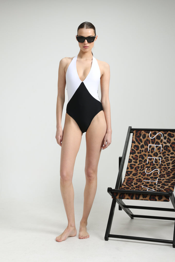 Classicism Black/White Swimsuit
