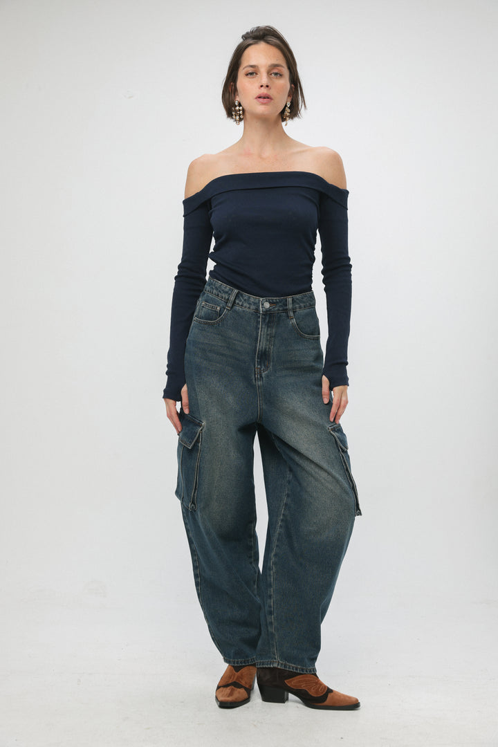 Star 462 Blue Cargo Denim