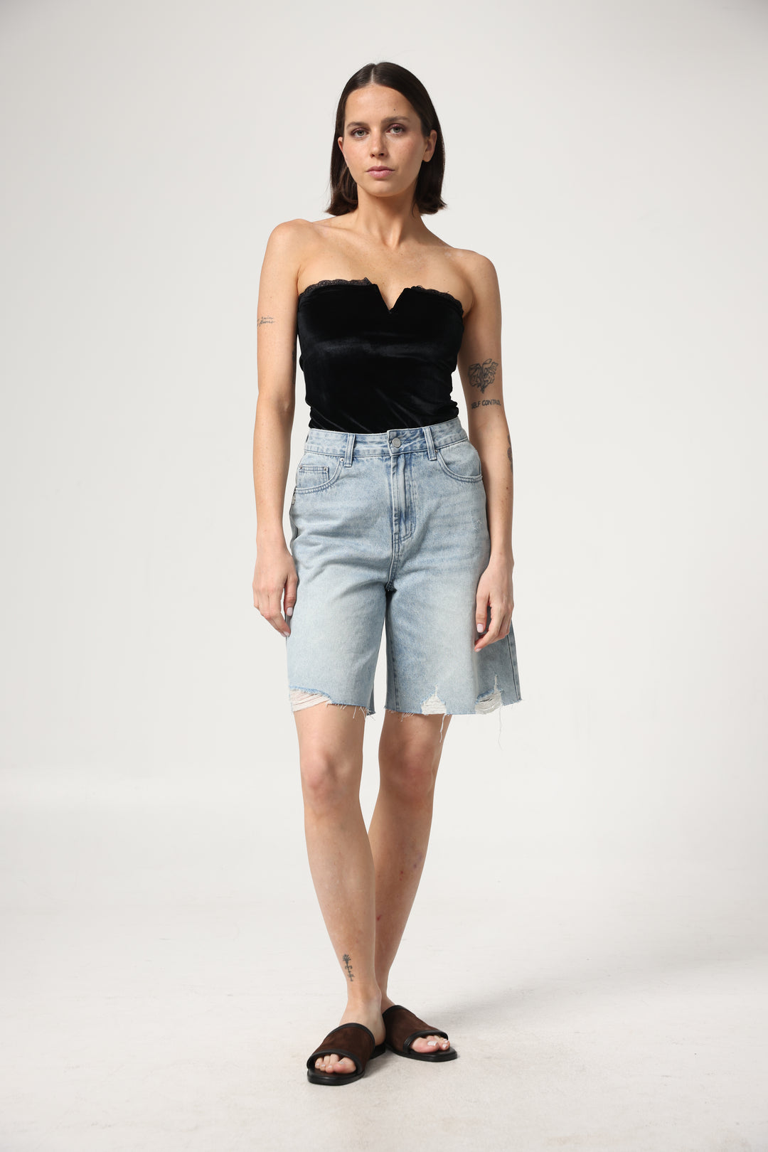 Fantasy Black Velvet V Top