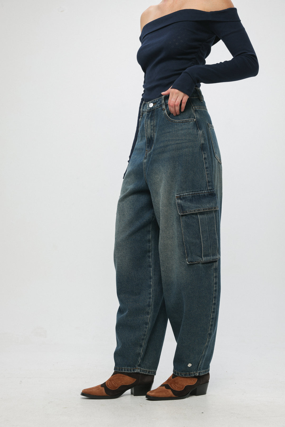 Star 462 Blue Cargo Denim