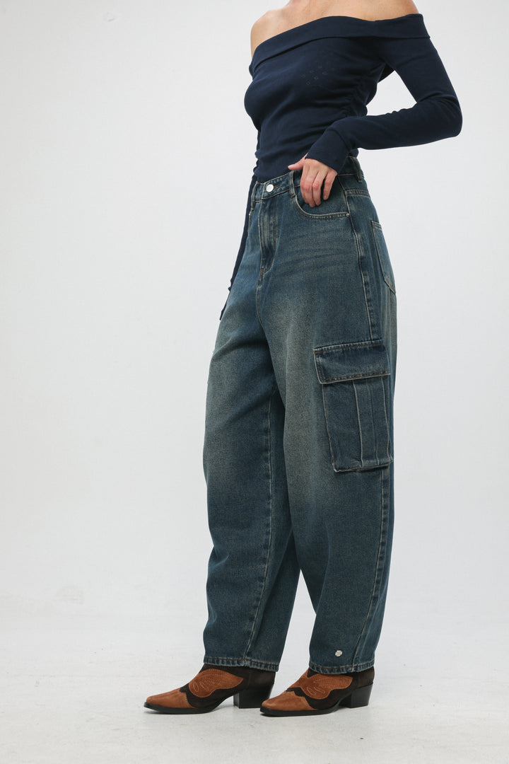 Star 462 Blue Cargo Denim