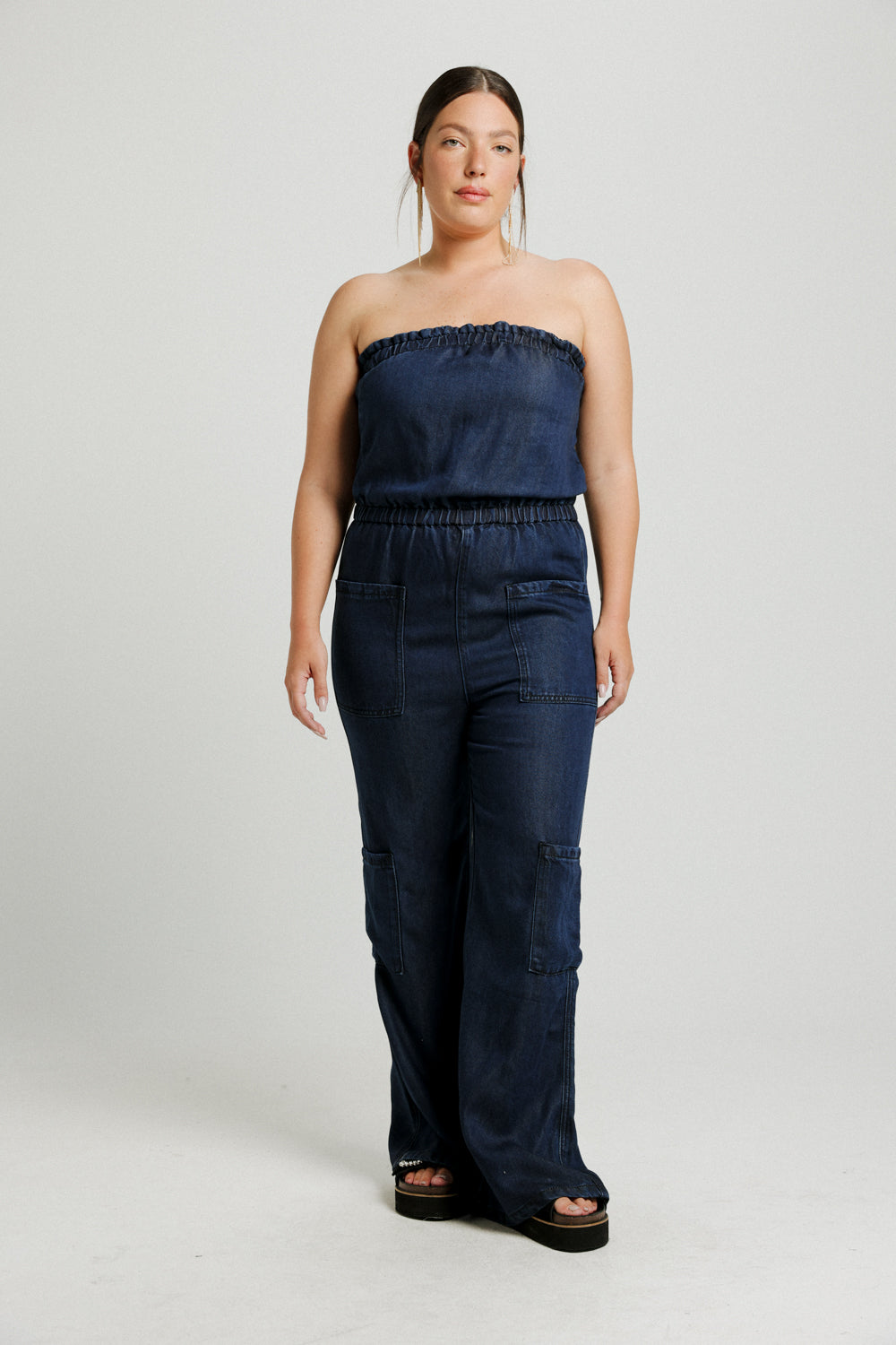 Show Dark Denim Jumpsuit