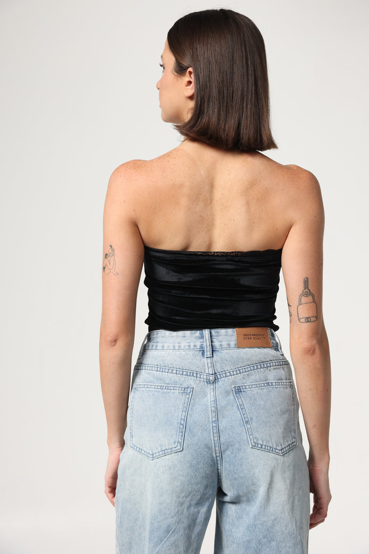 Fantasy Black Velvet V Top