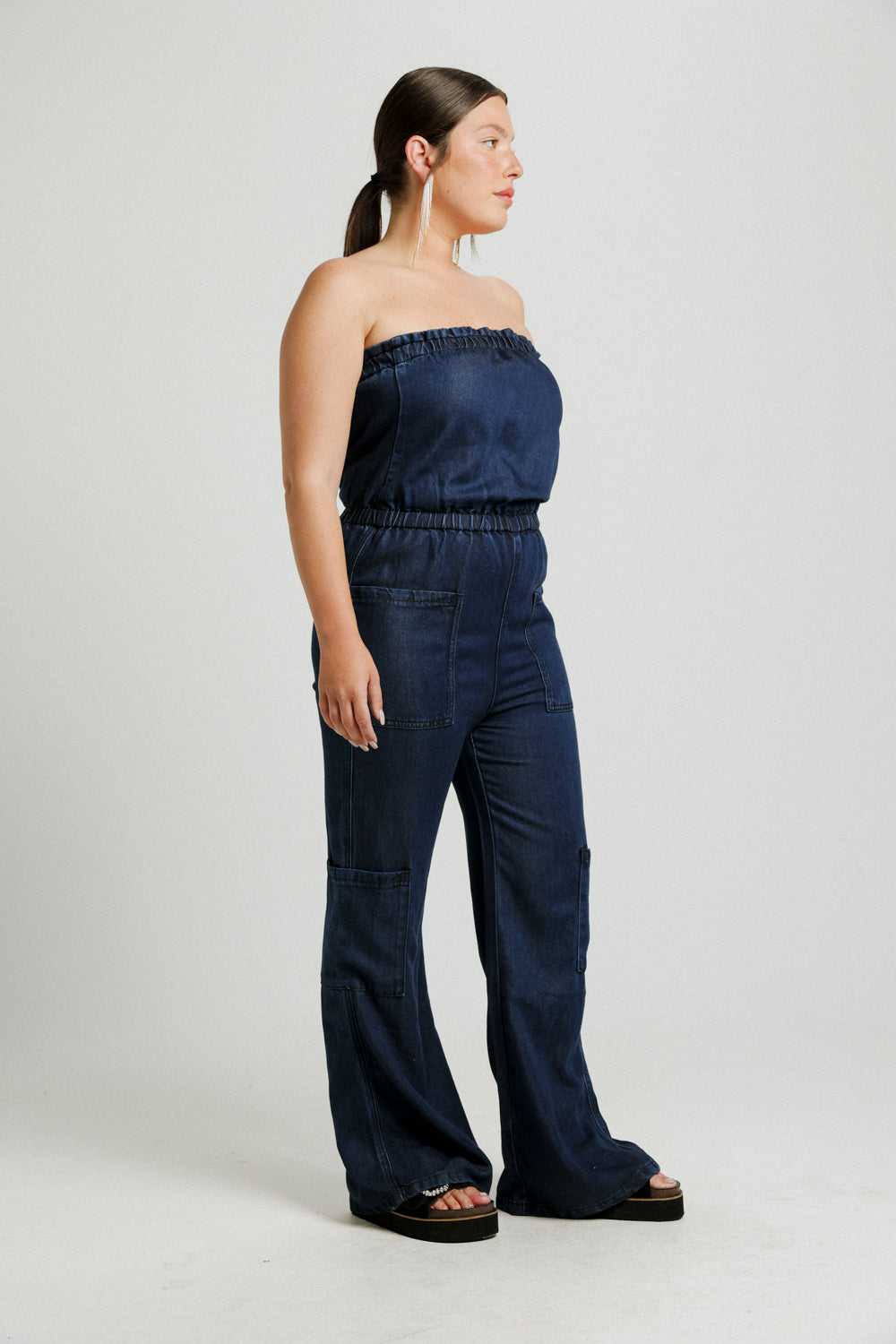 Show Dark Denim Jumpsuit