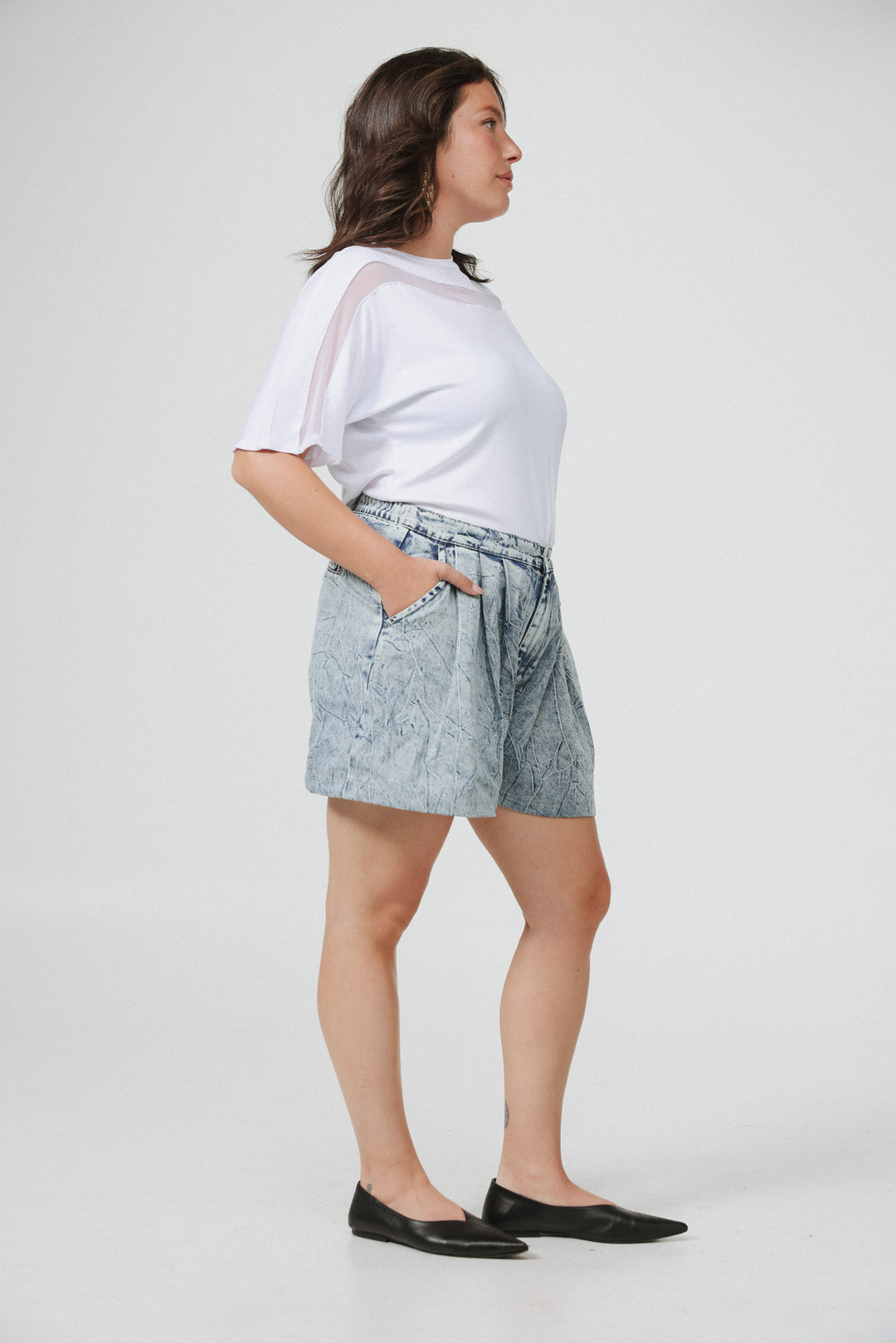 Melchett Light Blue Denim Shorts