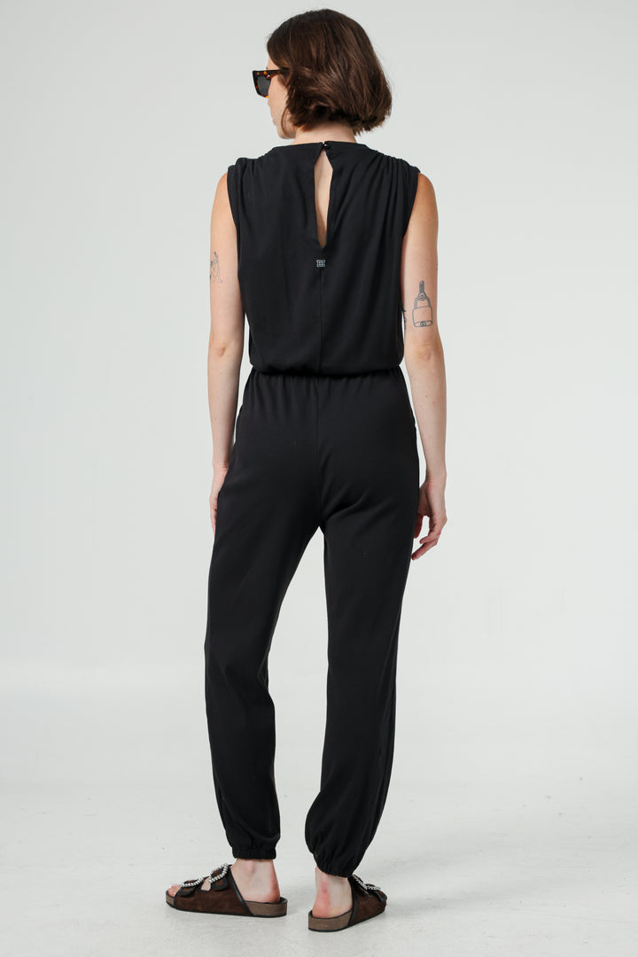 Tank You Black Jumpsuit