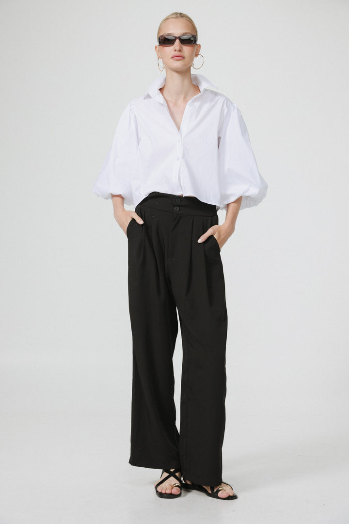 CEO White Buttoned Shirt