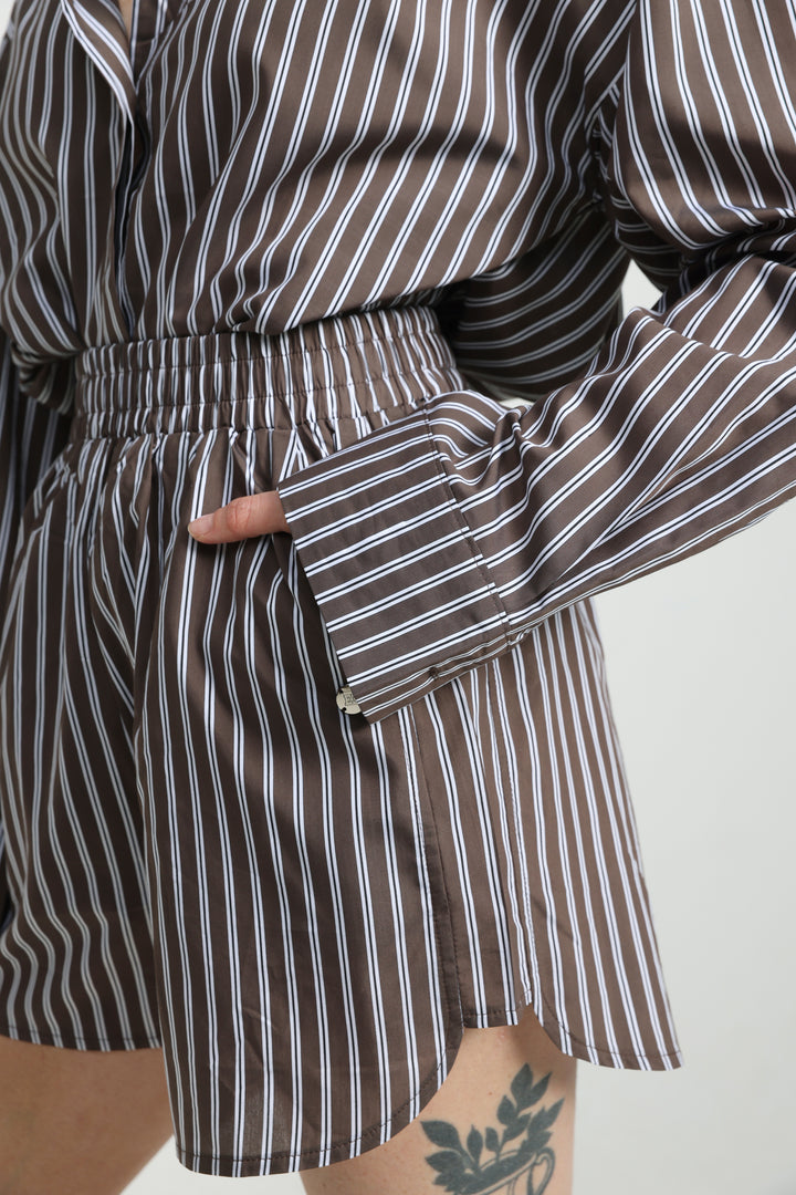 Buni's Brown Striped Shorts