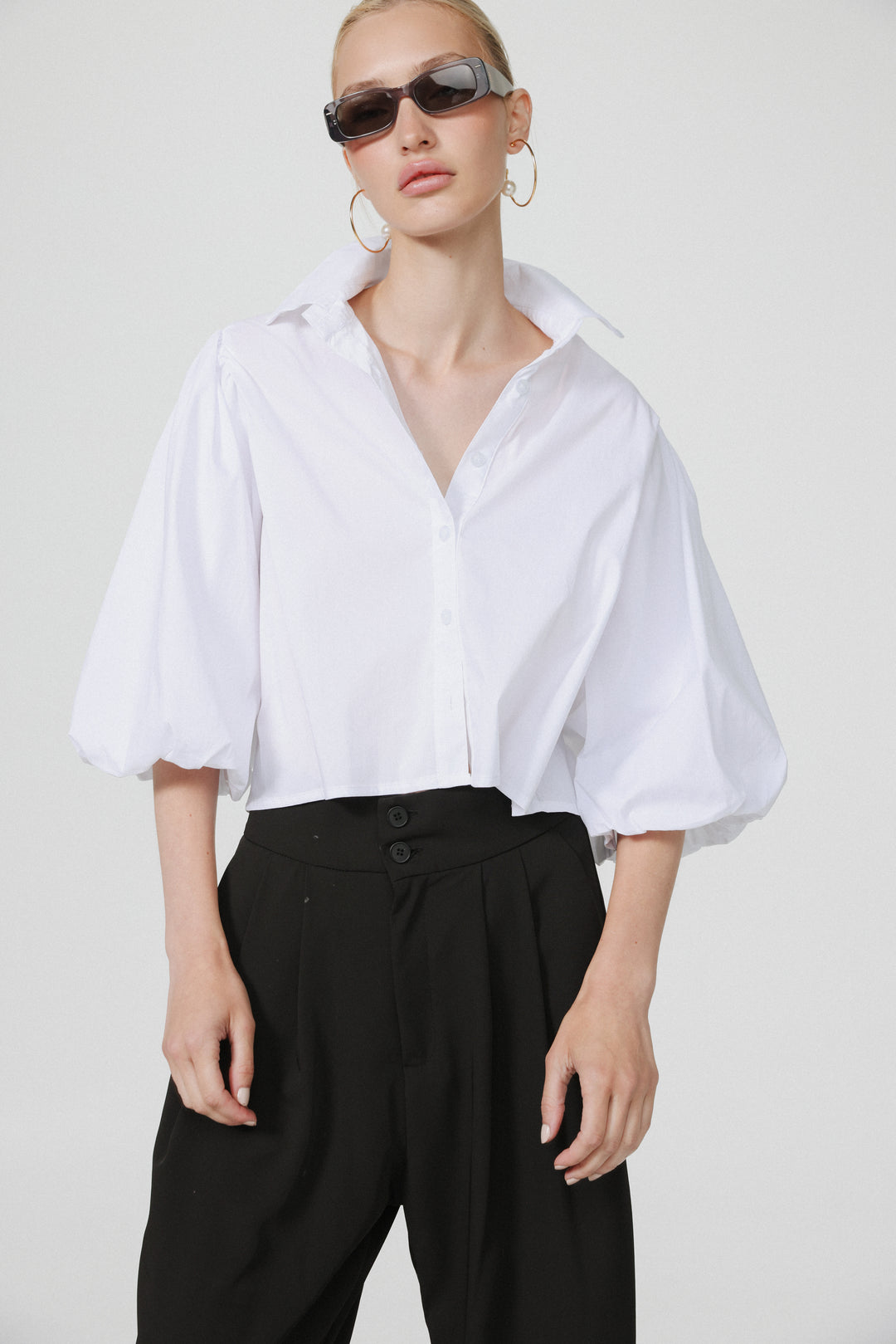 CEO White Buttoned Shirt