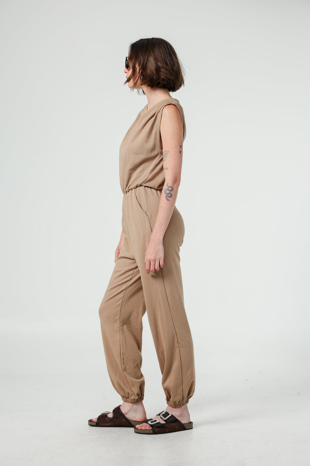 Tank You Sand Jumpsuit