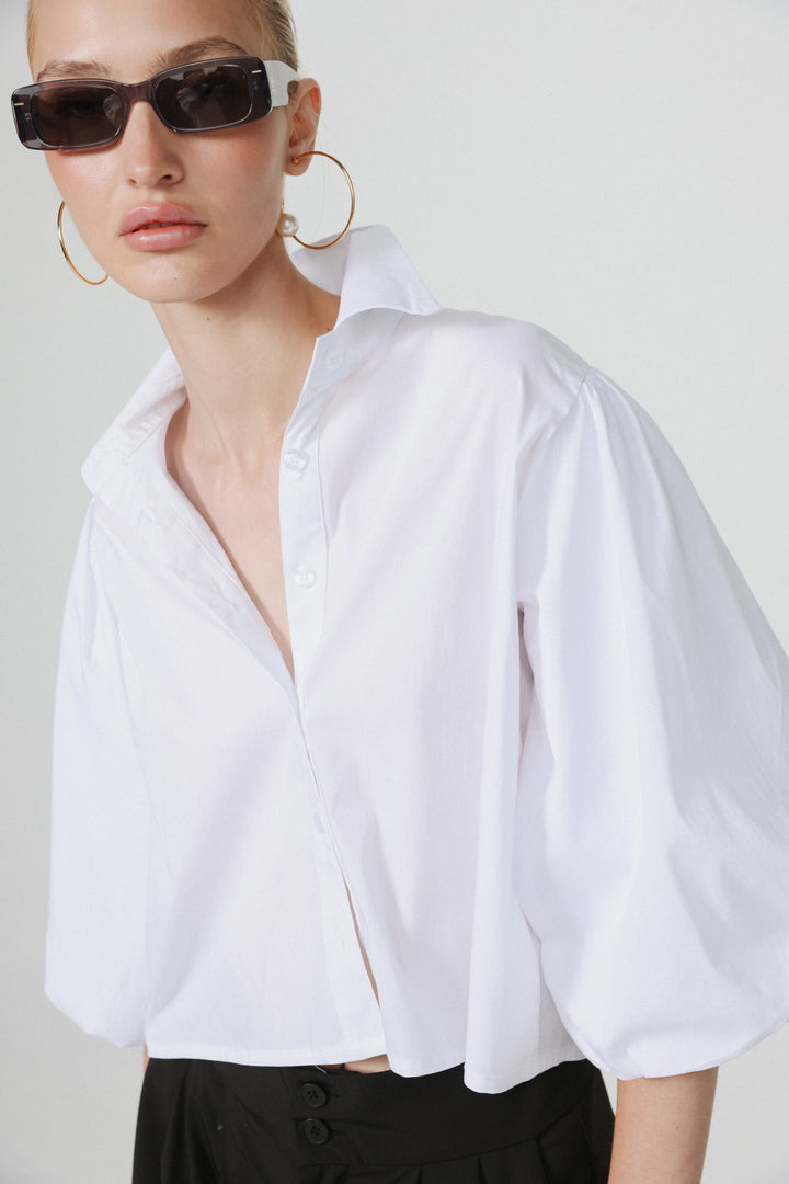 CEO White Buttoned Shirt