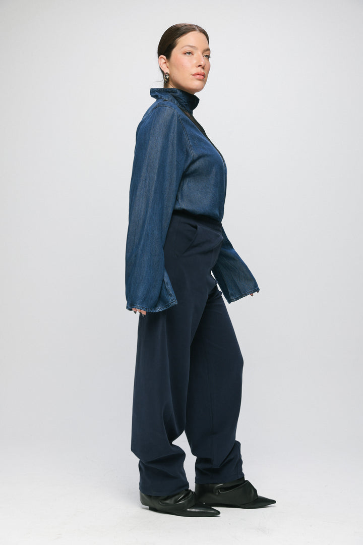 Adam Lace Light Denim Polo