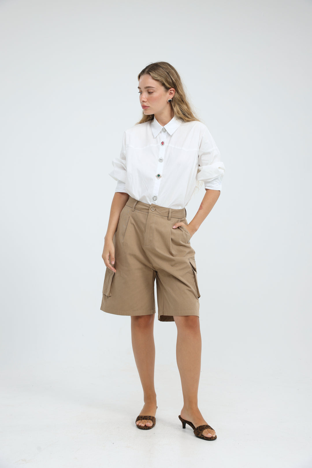 Synergy White Buttoned Shirt