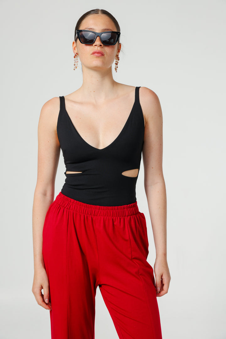 Faith Black Bodysuit