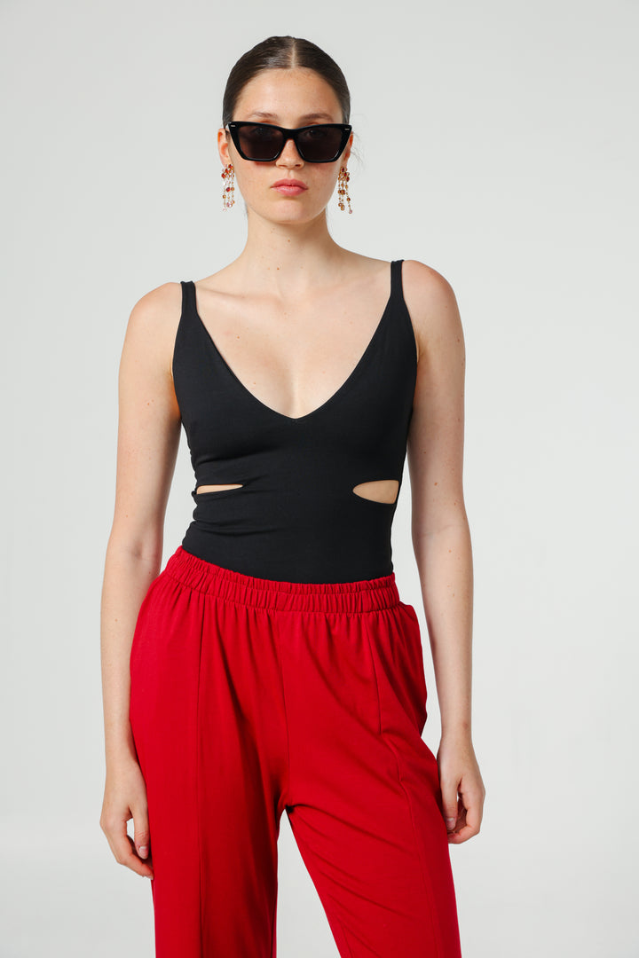 Faith Black Bodysuit