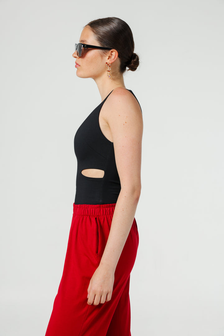 Faith Black Bodysuit