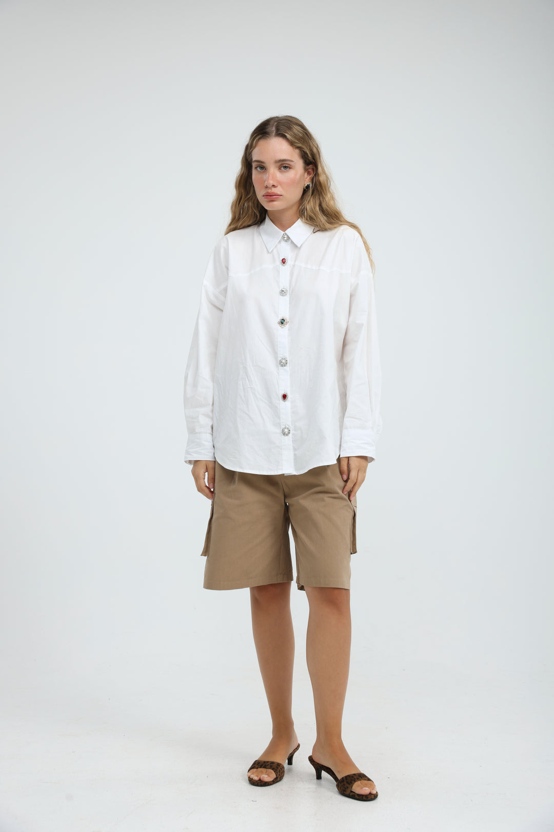 Synergy White Buttoned Shirt