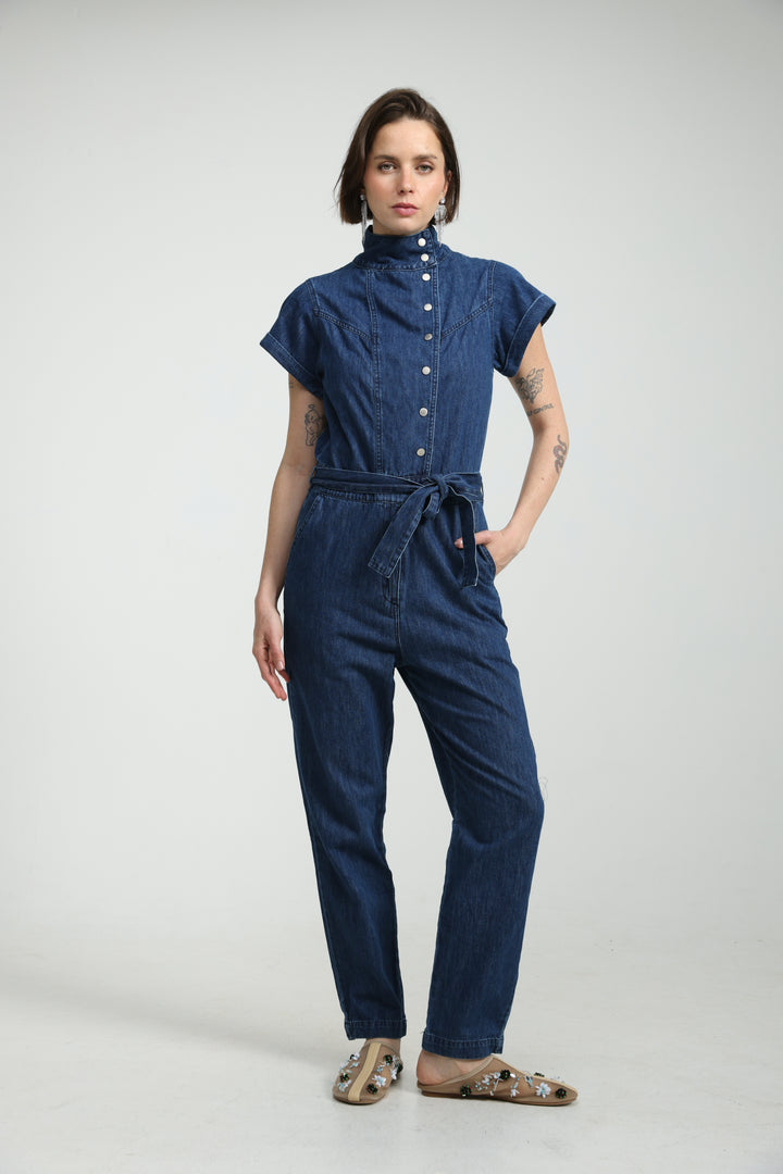 Amazed Blue Denim Jumpsuit