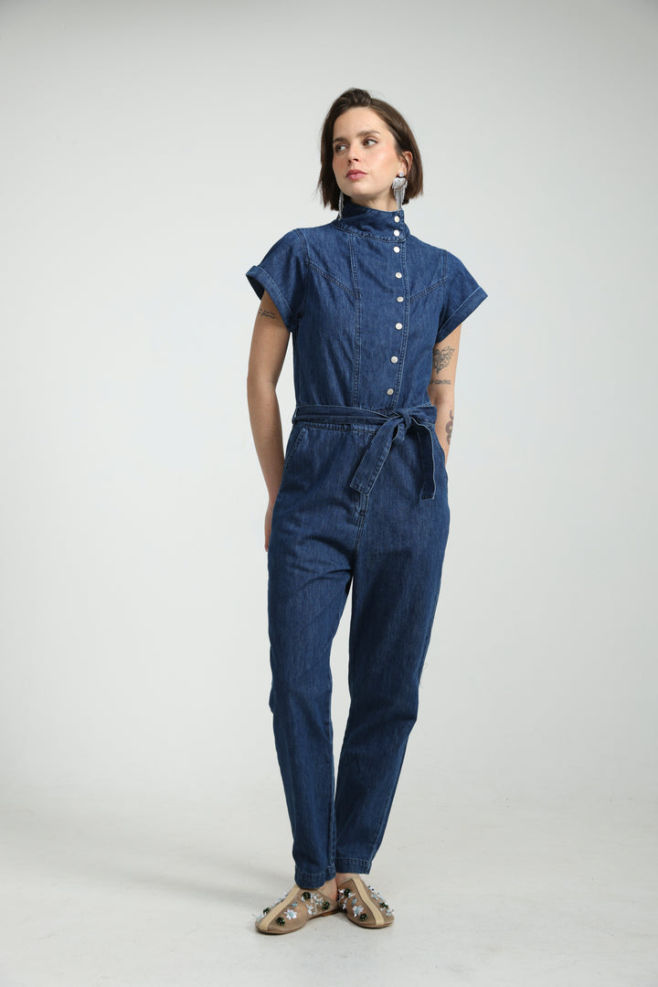 Amazed Blue Denim Jumpsuit