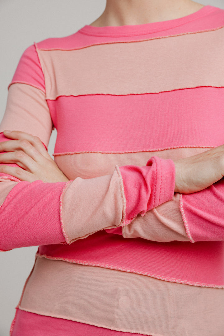 Pick Pink&Peach Stripes Shirt