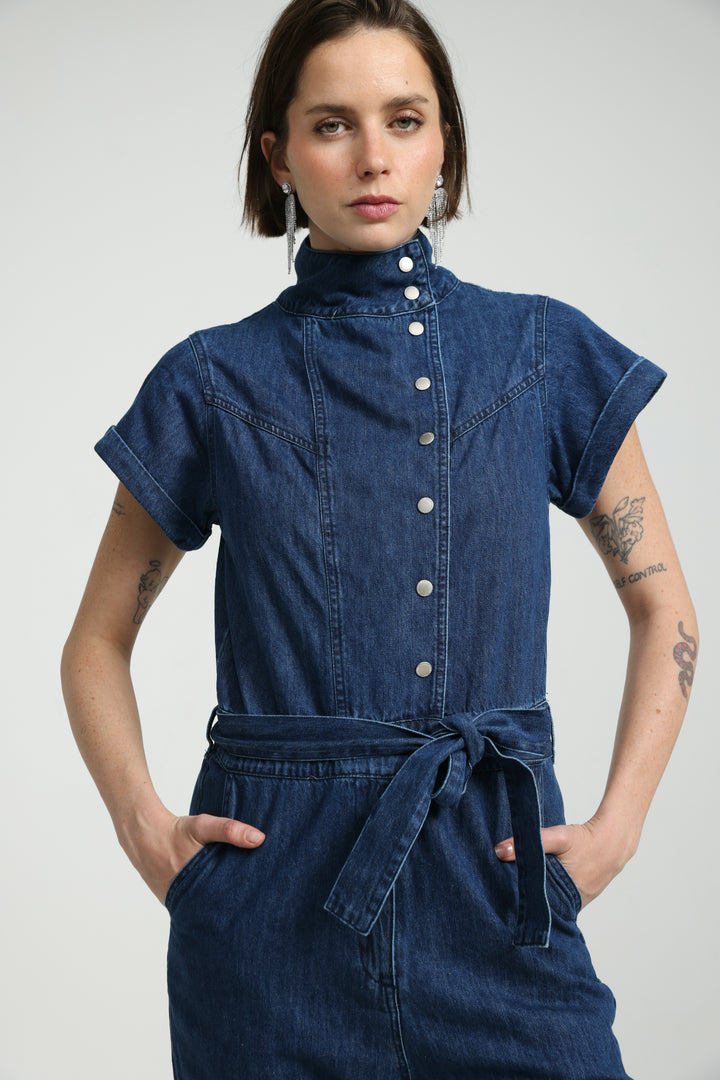 Amazed Blue Denim Jumpsuit