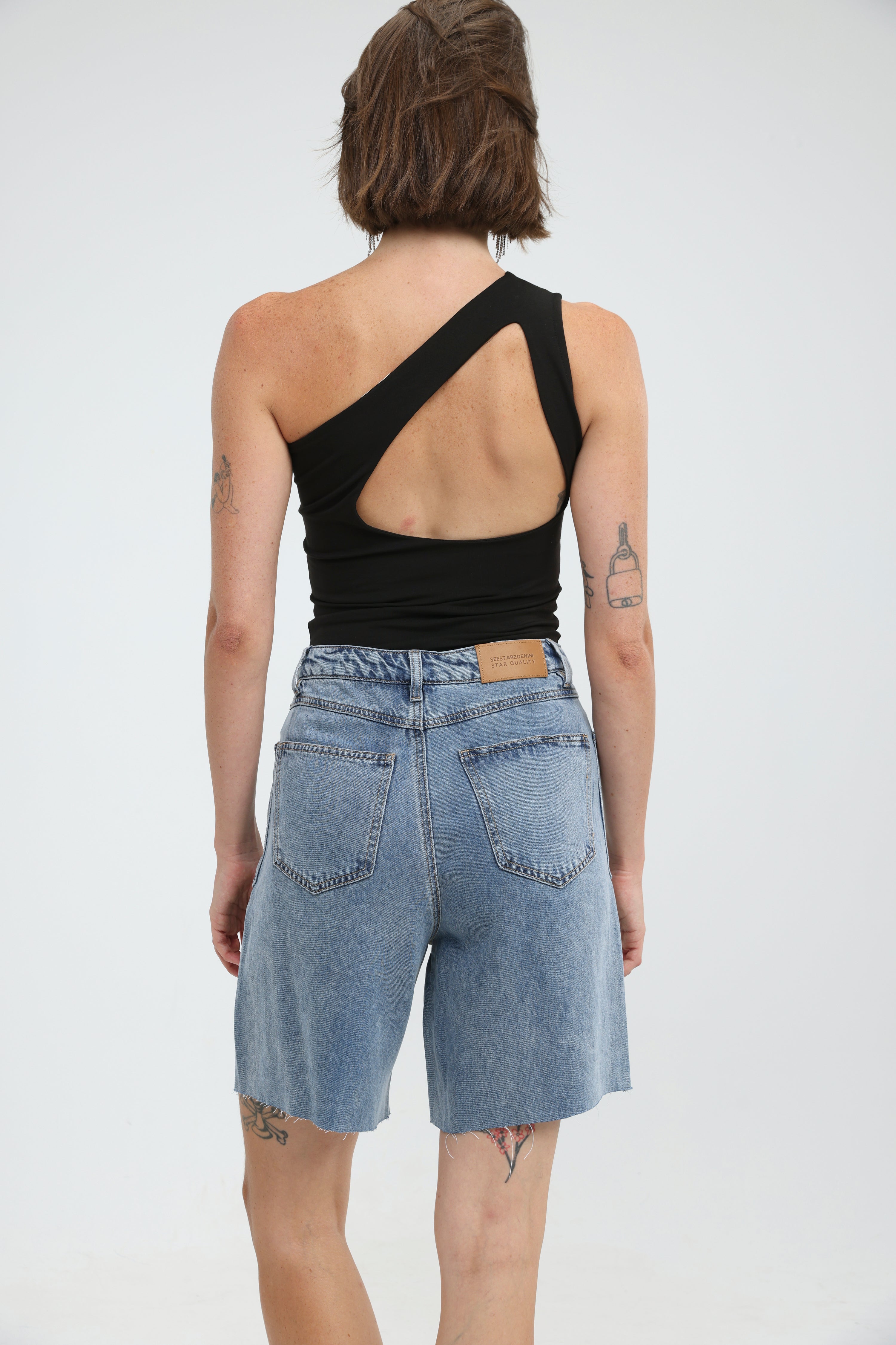 Tennis Black One Shoulder Tank – SEESTARZ