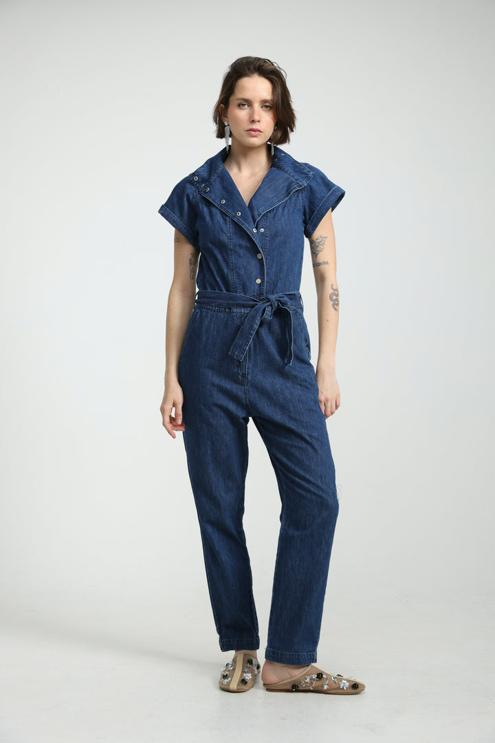 Amazed Blue Denim Jumpsuit