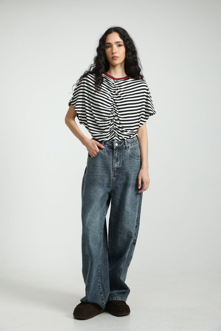 Kindness Black Striped T-Shirt