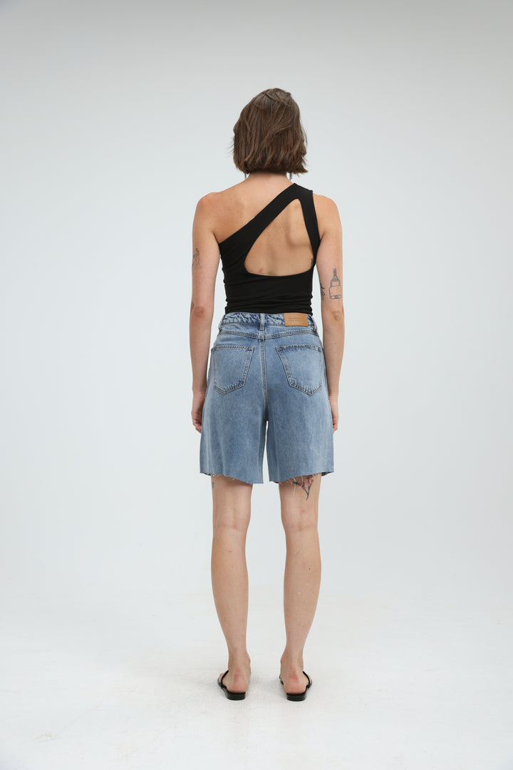 Star 613 Light Blue Denim Shorts