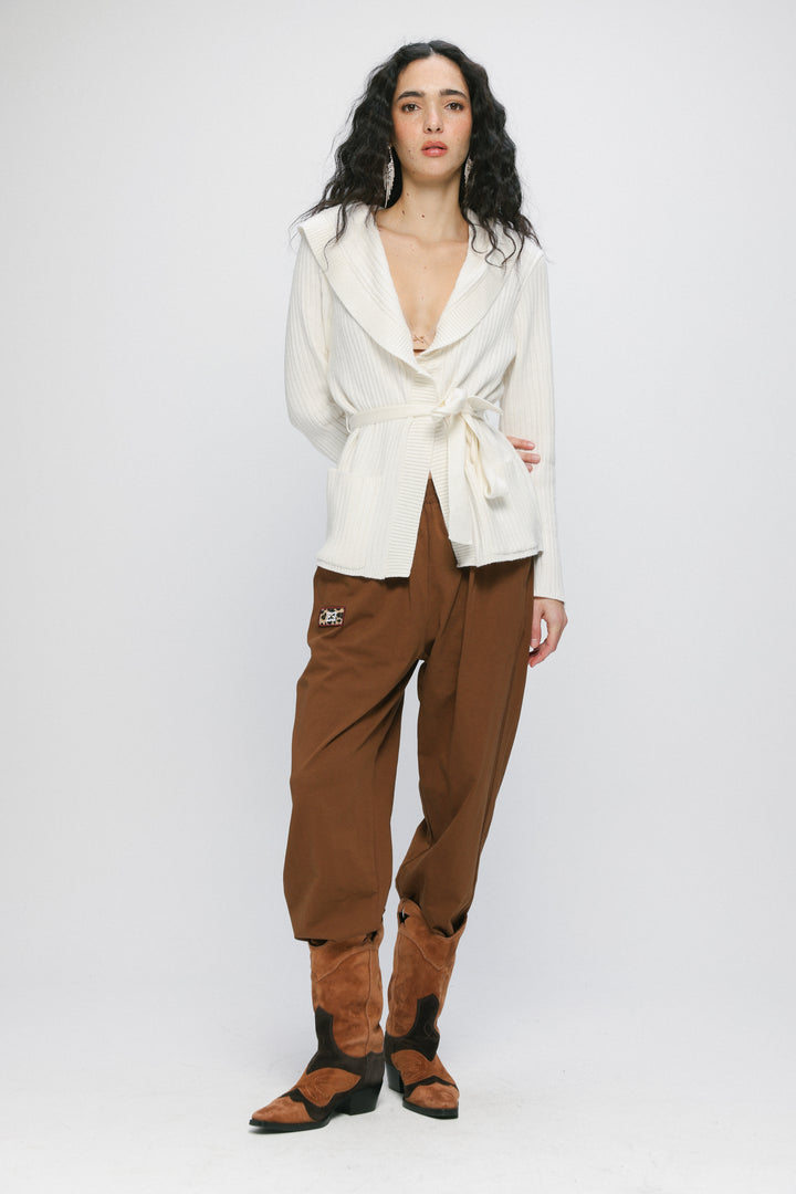 Knitted White Kimono