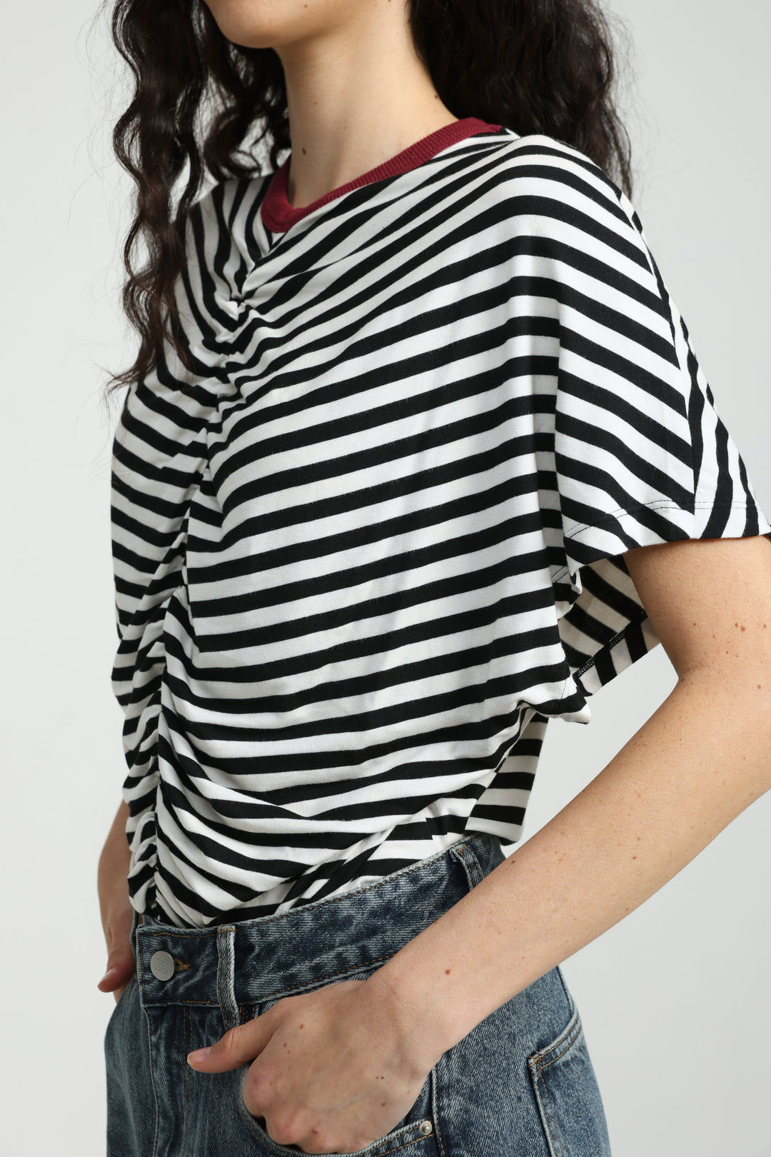 Kindness Black Striped T-Shirt