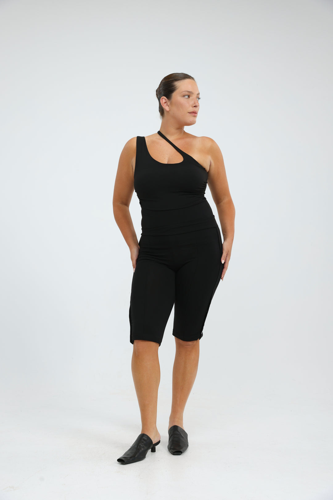 Foundation White One Shoulder Top