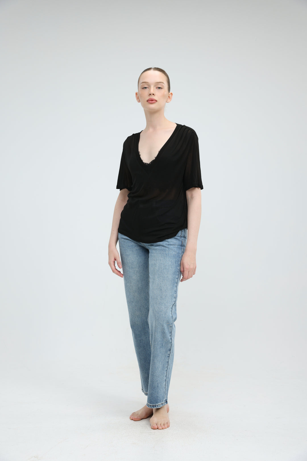 Clean60 Black V T-Shirt