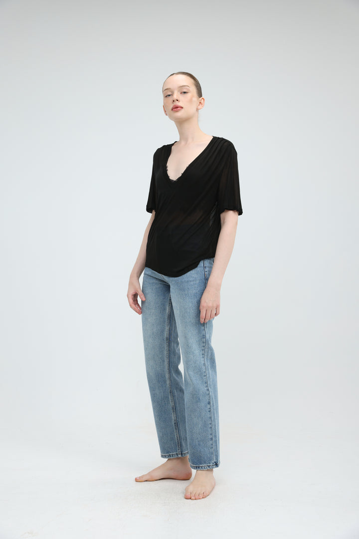 Clean60 Black V T-Shirt
