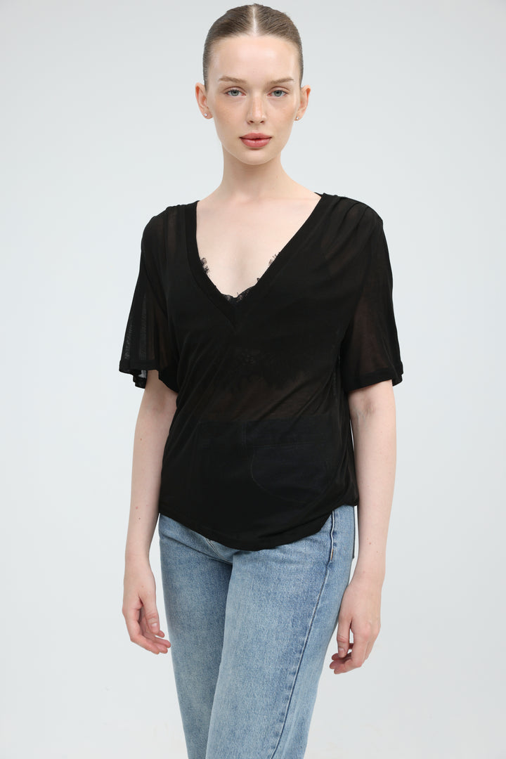 Clean60 Black V T-Shirt