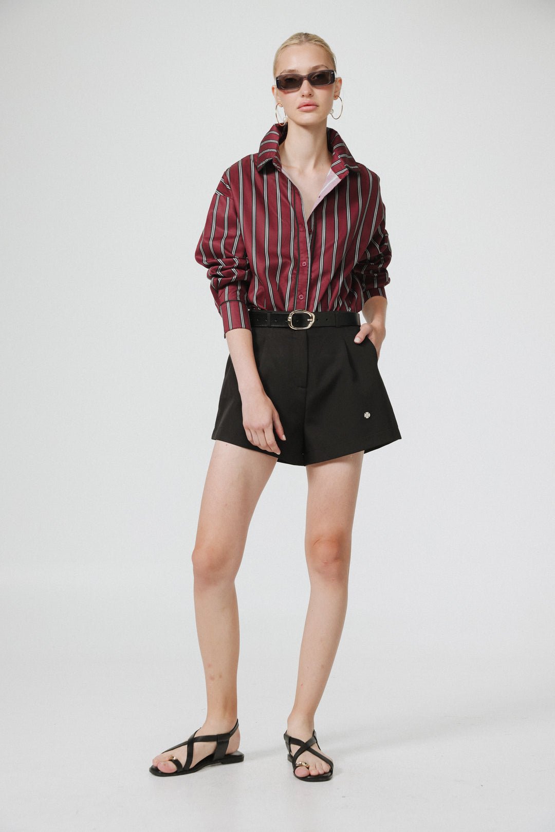 Hallway Wine Buttoned Shirt